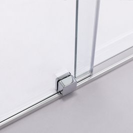 Drzwi prysznicowe rozsuwane szkło 8 mm 120 cm ASTRA-CH-A-120 zestaw