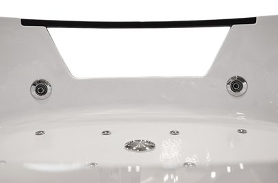 Wanna z hydromasażem narożna 157x157 cm MO-10632HC XL