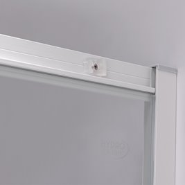 Kabina prysznicowa na głębokim brodziku biały profil 90x90 Maja Hydrosan