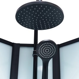 Kabina prysznicowa zabudowana na niskim brodziku prostokątna 120x80 Alma Prawa