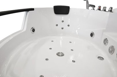 Wanna z hydromasażem narożna 157x157 cm MO-10632HC XL