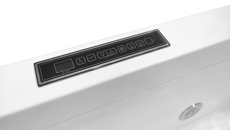 Wanna wolnostojąca z hydromasażem prostokątna konglomerat 170x80 cm MO-1801AB