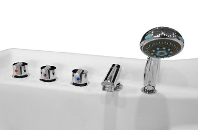 Wanna z hydromasażem Spa przyścienna 170x87 cm MO-1634HC