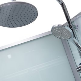 Kabina prysznicowa zabudowana prostokątna profil szczotkowany 120x80 Alma Lewa