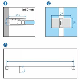 Czarna Kabina prysznicowa prostokątna drzwi uchylne 100x80 KZ02BB