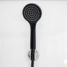 Kabina prysznicowa półokrągła zabudowana jasny środek 80x80 Clara