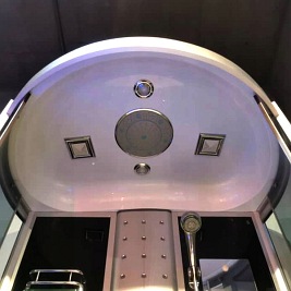 Kabina prysznicowa z hydromasażem przyścienna 125x90