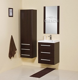 Szafka łazienkowa z umywalką 50/39/3 seria Fokus Wenge Mat