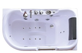 Wanna z hydromasażem 140x80 Lemur 796 Hydrosan Lewa