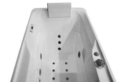 Wanna z hydromasażem i parawanem 160x78 cm MO-0062-160 Prawa