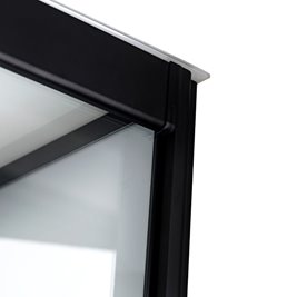 Kabina prysznicowa półokrągła zabudowana jasny środek 90x90 Clara