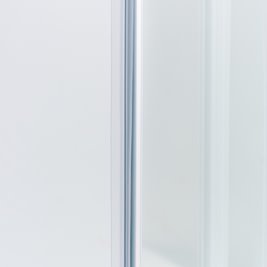 Biała kabina prysznicowa szkło 8 mm prostokątna 110x80 KZ203B