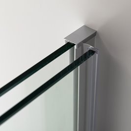 Drzwi prysznicowe rozsuwane szkło 8 mm 140 cm ASTRA-CH-A-140 zestaw