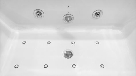 Wanna wolnostojąca z hydromasażem prostokątna konglomerat 170x80 cm MO-1801AB