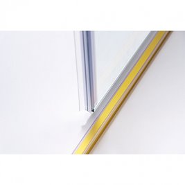 Złota kabina prysznicowa prostokątna 110x80 szkło 8mm KZ203BG