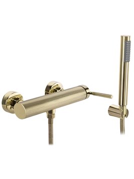 Bateria prysznicowa natynkowa Rea Argon złoty połysk