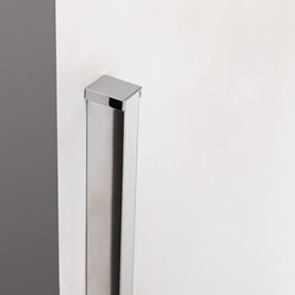 Drzwi prysznicowe rozsuwane szkło 8 mm 130 cm ASTRA-CH-A-130 zestaw