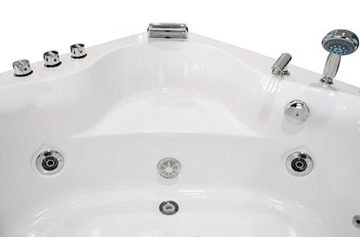 Wanna z hydromasażem narożna 135x135 cm MO-1636HC