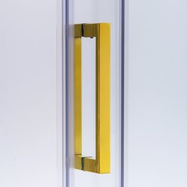 Złota kabina prysznicowa prostokątna 100x80 szkło 8mm KZ203AG