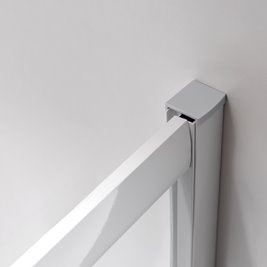 Kabina prysznicowa na głębokim brodziku biały profil 90x90 Maja Hydrosan