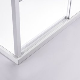 Chromowana prostokątna kabina prysznicowa Super Slim Nova 120x90 drzwi rozsuwane