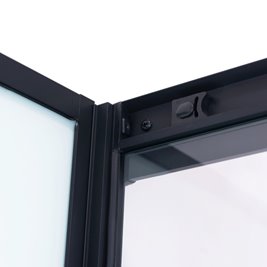 Kabina prysznicowa zabudowana na niskim brodziku prostokątna 120x80 Alma Lewa