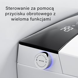 Zestaw podtynkowy wc stelaż + miska automatyczna myjąca przycisk chrom Drop