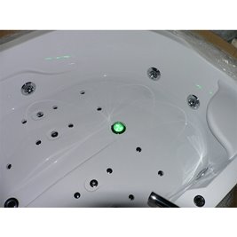 Wanna z hydromasażem podgrzewacz wody Carmen 631 P 180x120