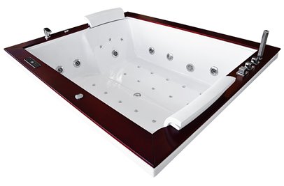 Wanna z hydromasażem do zabudowy prostokątna 180x150 cm MO-1666HC