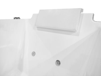 Narożna wanna z hydromasażem prostokątna konglomerat 150x73 cm MO-1802A