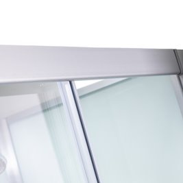 Kabina prysznicowa zabudowana prostokątna profil szczotkowany 120x80 Alma Lewa