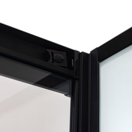 Kabina prysznicowa półokrągła zabudowana na wysokim brodziku 90x90 Nina