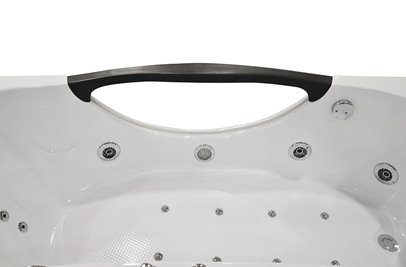 Przyścienna wanna hydromasażowa 180x88 cm MO-1002 Turbo