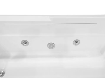 Narożna wanna z hydromasażem prostokątna konglomerat 170x78 cm MO-1802B