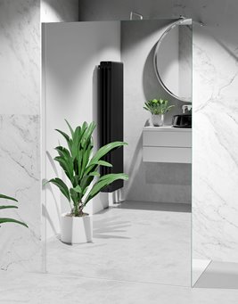 Ścianka prysznicowa 80 cm lustro weneckie szkło 8mm Swiss Liniger