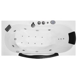 Przyścienna wanna hydromasażowa 180x88 cm MO-1002 Turbo+