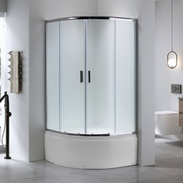 Kabina prysznicowa na głębokim brodziku szkło mrożone 90x90 Maja Hydrosan