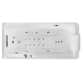 Wanna z hydromasażem i parawanem 170x78 cm MO-0062-170 Prawa