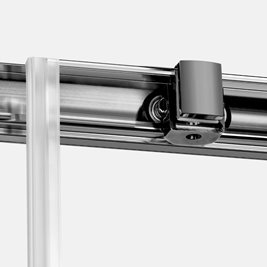 Kabina prysznicowa prostokątna 120x80 kolor stalowy D-0889A/D-0882A Prime New Trendy Gunmetal Brushed