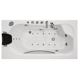 Wanna z hydromasażem Spa narożna 168x86 cm MO-1633HC