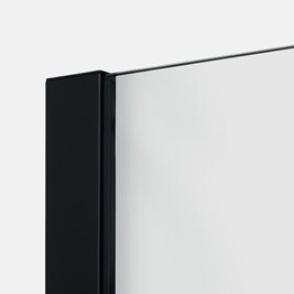 Ścianka prysznicowa czarna 120 cm K-1727 Nesta Black New Trendy