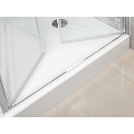 Drzwi prysznicowe podwójne uchylne 110 cm Solid DDP Kerra zdjęcie 2