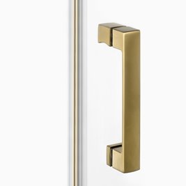 Drzwi prysznicowe uchylne prawe kolor złoty szczotkowany 90 cm D-0869A New Trendy Nesta Gold Brushed