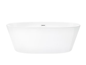 Wanna akrylowa, wolnostojąca Salina Corsan 160 cm korek klik-klak biały