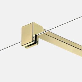 Ścianka prysznicowa złoty połysk 120 cm K-1735 Nesta Light Gold New Trendy