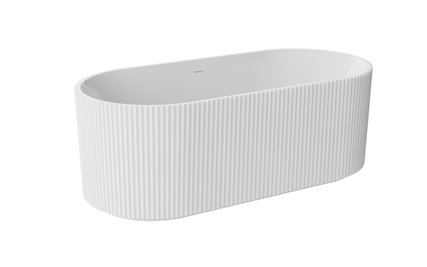 Giuliana Besco biała wanna wolnostojąca 170 cm syfon chrom WAS-170-GL