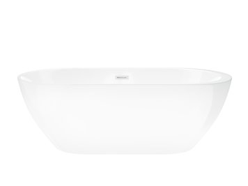 Wanna akrylowa, wolnostojąca Reno Corsan 160 cm korek klik-klak biały