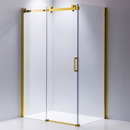 Złota kabina prysznicowa prostokątna 120x80 szkło 8mm KZ203CG