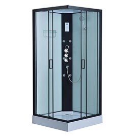 Kabina prysznicowa kwadratowa zabudowana jasny środek 90x90