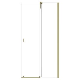 Złota ścianka prysznicowa rozsuwana 140 cm Vayo Gold Besco